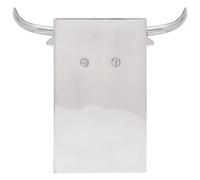 Vidaxl Serre-Livres 2 Pcs Argent 21,5x15,5x20 Cm Aluminium Taureau