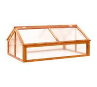 vidaXL Serre Marron 114 x 80 x 50 cm Bois de sapin