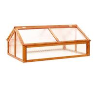 vidaXL Serre Marron 114x80x50 cm Bois de Sapin