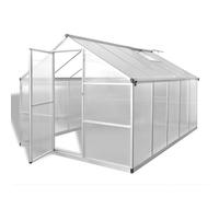 vidaXL Serre renforcée en aluminium 41319 avec cadre de base 7,55 m²