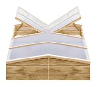 vidaXL Serres 2 pcs Bois de pin imprégné 200x50x35 cm