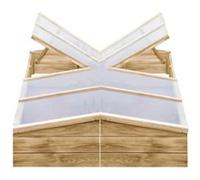 vidaXL Serres 2 pcs Bois de pin imprégné 200x50x35 cm Marron G