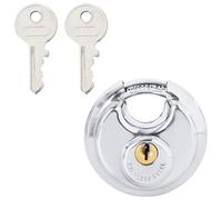 vidaXL Serrures Discus avec Clés 12 pcs Argent 6 x 2.3 x 6 cm