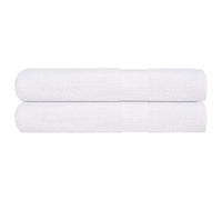 vidaXL Serviettes FROGN 2 pcs Blanc 100x200 cm 360 g/m² 100% Coton, Serviette de Plage, Serviette d'invité, Grande Serviette de Plage, Serviette de Bain