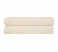 vidaXL Serviettes 2 pièces 100x200 cm crème 360 g/m² 100% coton