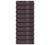 vidaXL Serviettes de Bain 10 pcs Anthracite 100x150 cm 100% Coton, Serviette, Ensemble de Serviettes de Bain, Serviette d'hôtel, Serviette de Douche