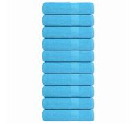 vidaXL Serviettes de bain Ensemble 10 pièces Turquoise 100x150 cm 360 g/m² 100% coton