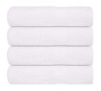 vidaXL Serviettes de bain Ensemble 4 pièces 100x150 cm Blanc 360 g/m² 100% coton