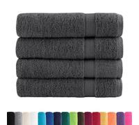 vidaXL Serviettes de Bain de Qualité Supérieure 4 pcs, Serviettes de Douche, Draps de Bain, Serviettes d'Invité de Toilette, 600g/m²