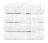 Vidaxl Serviettes De Bain De Qualité Supérieure Solund 4 Pcs Blanc