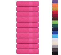 vidaXL Serviettes de bain Ensemble 10 pièces Rose 100x150 cm 360 g/m² 100% coton