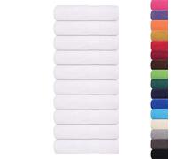 vidaXL Serviettes de Douche 10 pcs Blanc 70x140 cm 360 g/m² 100% Coton, Serviette, Ensemble de Serviettes de Bain, Serviette d'hôtel