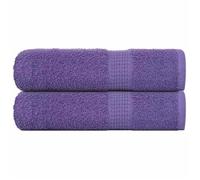 vidaXL Serviettes de Douche FROGN 2 pcs Violet 70x140 cm 360 g/m² 100% Coton, Serviette, Ensemble de Serviettes de Bain, Serviette d'hôtel