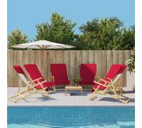 Vidaxl Serviettes De Plage 6 Pcs Bordeaux 60x135 Cm Tissu 400 Gsm