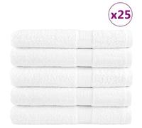 vidaXL Serviettes de qualité supérieure SOLUND 25 pcs blanc 600 g/m²
