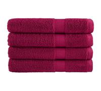 vidaXL Serviettes de qualité supérieure SOLUND 4 pcs bordeaux 600 g/m²