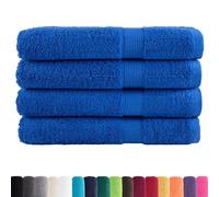 vidaXL Serviettes de bain Ensemble 4 pièces Qualité supérieure Bleu 600 g/m²