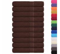 vidaXL Serviettes de Sauna 10 pcs Marron 80x200 cm 360 g/m² 100% Coton, Serviette, Serviette de Bain, Serviette en Coton