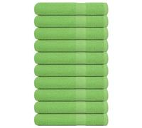 vidaXL Serviettes de sauna 10 pcs vert pomme 80x200 cm 100% coton