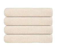 vidaXL Serviettes de Sauna 4 pcs crème 80x200 cm 360 g/m² 100% Coton, Serviette, Serviette de Bain, Serviette en Coton