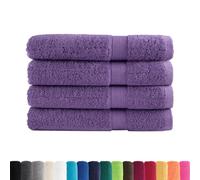 vidaXL Serviettes de sauna SOLUND – Qualité supérieure 600 g/m² 4 pièces Violet