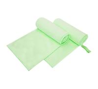 vidaXL Serviettes de sport 2 pcs Vert 200 x 100 cm – Légères, absorbantes, séchage rapide
