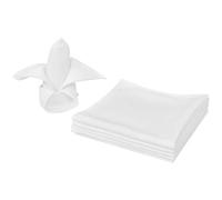Vidaxl Serviettes De Table 10 Pcs Blanc 50x50 Cm