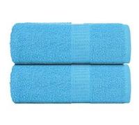 vidaXL Serviettes de Toilette 2 pièces FROGN Turquoise 30 x 30 cm 100% Coton