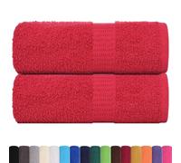 vidaXL Serviettes de visage FROGN 2 pièces 30 x 30 cm 100% coton Rouge