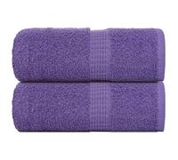 vidaXL Serviettes de visage 2 pièces violet 30 x 30 cm 360 g/m² 100% coton