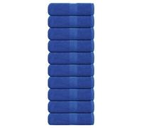 Vidaxl Serviettes D'invité 10 Pcs Bleu 30x50 Cm 360 G/M² 100% Coton