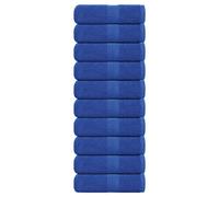 Vidaxl Serviettes D'invité 10 Pcs Bleu 30x50 Cm 360 G/M² 100% Coton