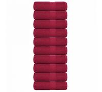 Vidaxl Serviettes D'invité 10pcs Bordeaux 30x50 Cm 360 G/M² 100% Coton
