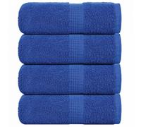 Vidaxl Serviettes D'invité 4 Pcs Bleu 30x50 Cm 360 G/M² 100% Coton
