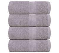 Vidaxl Serviettes D'invité 4 Pcs Gris 30x50 Cm 360 G/M² 100% Coton