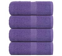 Vidaxl Serviettes D'invité 4 Pcs Violet 30x50 Cm 360 G/M² 100% Coton