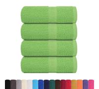 Vidaxl Serviettes D'invité 4pcs Vert Pomme 30x50cm 360 G/M² 100% Coton