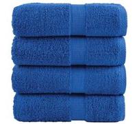 Serviettes d'invité de Qualité Supérieure 4 pcs, Draps de Bain, Essuie-mains, Serviette de Visage Salle de Bain, Bleu 137183