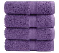 vidaXL Serviettes d'invité de Qualité Supérieure 4 pcs, Draps de Bain, Essuie-mains, Serviette de Visage Salle de Bain, 137351