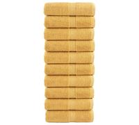 Vidaxl Serviettes D'invité De Qualité Supérieure Solund 10 Pcs Doré