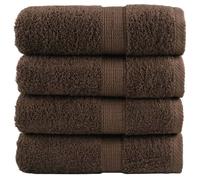 Vidaxl Serviettes D'invité De Qualité Supérieure Solund 4 Pcs Marron