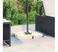 vidaXL Ensemble de Base de Parasol pour parasols à Pied croisé 4pcs PP, Base de Parasol, Base de Parasol en Porte-à-Faux, Support de Parasol de Jardin