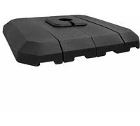 vidaXL Set avec base de parasol à potence 4 pcs noir