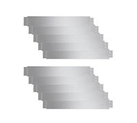 vidaXL Clôtures de pelouse Set de 10 flexibles en acier galvanisé Bordure jardin