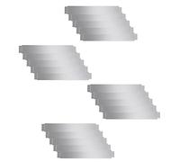 vidaXL Set de 20 Clôtures de Pelouse Flexibles Acier Galvanisé Bordure Jardin