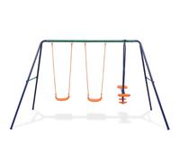 vidaXL Set de balançoire avec 4 sièges Orange