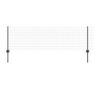 vidaXL Set de clôture de jardin Set de 3 Gris Métal Grand Durable