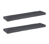 Vidaxl Coussins En Palette Pour Banc 2 Pcs Anthracite 180x40x8 Cm Tissu Oxford