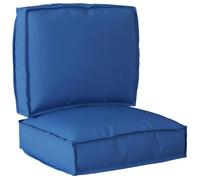 Vidaxl Set De Coussins De Palette 2 Pcs Bleu Royal 50 X 50 X 12 Cm
