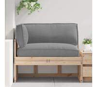 Vidaxl Set De Coussins De Palette 3 Pcs Gris 120 X 80 X 12 Cm